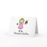 Stick Figure Baby Under Construction Greeting Card