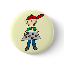 Stick Figure Baking Cookies Tshirts and Gifts buttons by stick_figures Stick Figure Baking Cookies Tshirts and Gifts buttons