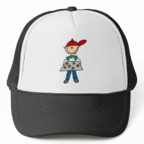 Stick Figure Baking Cookies Tshirts and Gifts Trucker Hats