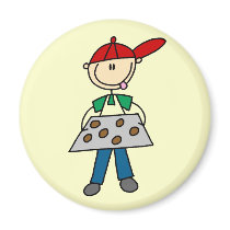 Stick Figure Baking Cookies Tshirts and Gifts magnets by stick_figures Stick Figure Baking Cookies Tshirts and Gifts magnets