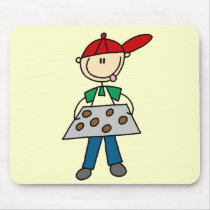 Stick Figure Baking Cookies Tshirts and Gifts Mousepad