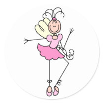 Stick Figure Ballerina Sticker by stick_figures Stick Figure Ballerina Sticker