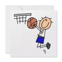 Stick Figure Basketball Sink T-shirs and Gifts Invite