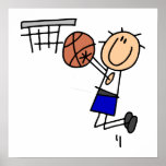 Stick Figure Basketball Sink T-shirs and Gifts Posters