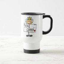 Stick Figure BBQ Queen Coffee Mugs