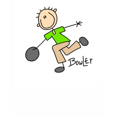Stick Figure Bowling T-shirt by stick_figures