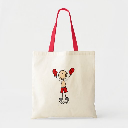 Stick Figure Boxing T-shirts and Gifts Canvas Bags