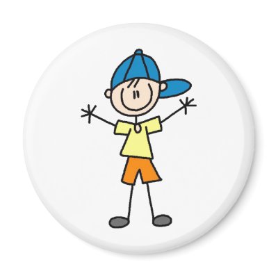 Stick Figure Boy Magnet by stick_figures