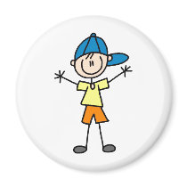 Stick Figure Boy Magnet by stick_figures Stick Figure Boy Magnet