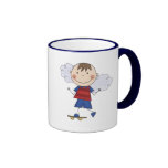 Stick Figure Boy Skateboarder Tshirts and Gifts Coffee Mug