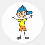 Stick Figure Boy Sticker