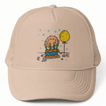 Stick Figure Boy With Birthday Cake Gifts hats