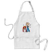Stick Figure Boy with Jukebox Tshirts and Gifts aprons by stick_figures Stick Figure Boy with Jukebox Tshirts and Gifts aprons