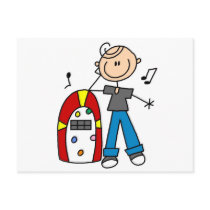 Stick Figure Boy with Jukebox Tshirts and Gifts postcards by stick_figures Stick Figure Boy with Jukebox Tshirts and Gifts postcards