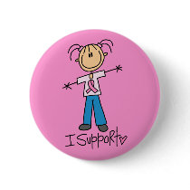 Stick Figure Breast Cancer Support buttons by stick_people Stick Figure Breast Cancer Support buttons