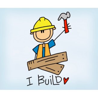 Stick Figure Carpenter mousepad