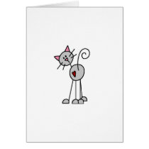 Stick Figure Cat Card by stick_figures Stick Figure Cat Card