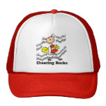 Stick Figure Cheering Rocks T-shirts and Gifts Trucker Hat