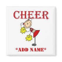 Stick Figure Cheerleader magnets