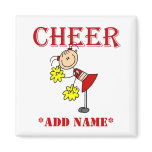 Stick Figure Cheerleader magnets