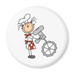 Stick Figure Chef Using Mixer Magnets