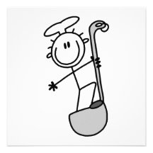 Stick Figure Chef With Ladle Invitations