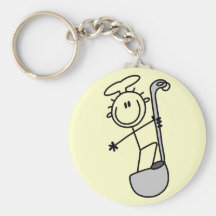 Stick Figure Chef with Ladle Key Chains