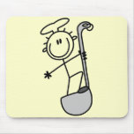 Stick Figure Chef with Ladle Mousepads