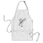 Stick Figure Chef with Whisk Tshirts Apron