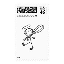 Stick Figure Chef with Whisk Tshirts Stamps