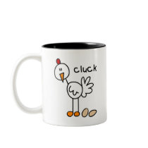 Stick Figure Chicken mugs