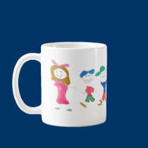 Stick Figure Children 2 Mugs & Drinkware