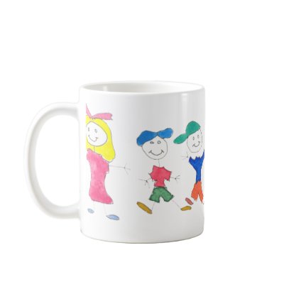 Stick Figure Children Mugs & Drinkware by ginyhogan