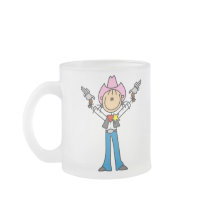 Stick Figure Cowgirl Sheriff Mug by stick_figures Stick Figure Cowgirl Sheriff Mug