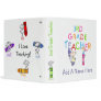 Stick Figure Crayons 3rd Grade Teacher Binder