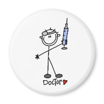 Stick Figure Doctor Magnet