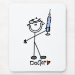 Stick Figure Doctor Mouse Mat