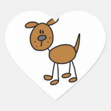 Stick Figure Dog T-shirts and Gifts Sticker