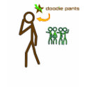 Stick Figure Doodiepants t-shirts