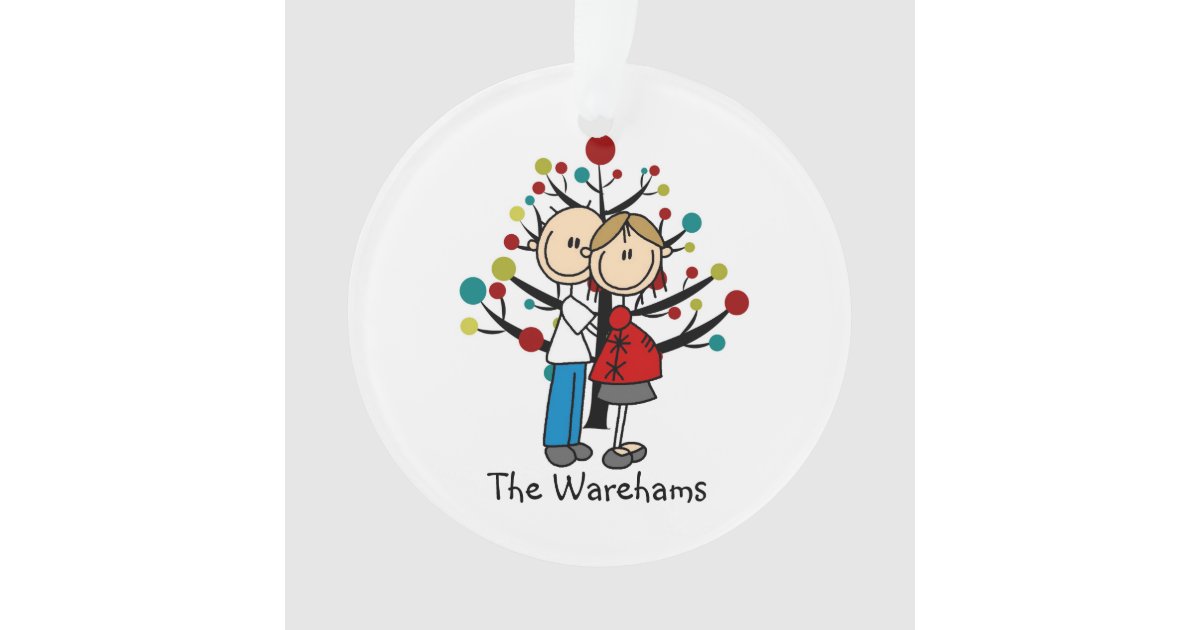 stick figure expectant couple holiday ornament zazzle stick figure expectant couple holiday ornament zazzle