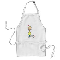 Stick Figure Expecting Baby aprons