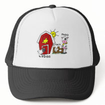 Stick Figure Farm Animals hats