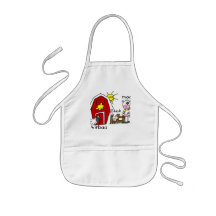 Stick Figure Farm Animals Tshirts and Gifts Aprons