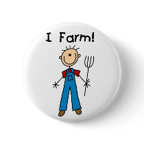 Stick Figure Farmer buttons by toddlersplace Stick Figure Farmer buttons