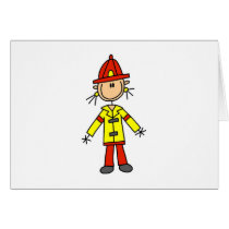 Stick Figure Firefighter Cards by stick_figures Stick Figure Firefighter Cards