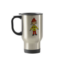 Stick Figure Firefighter Mugs by stick_figures Stick Figure Firefighter Mugs