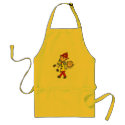 Stick Figure Firefighter Saving Lives Apron by stick_figures Stick Figure Firefighter Saving Lives Apron