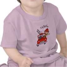 Stick Figure Firefighter to the Rescue Tee Shirt