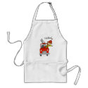 Stick Figure Firefighter with Fire Engine Apron by stick_figures Stick Figure Firefighter with Fire Engine Apron