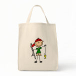 Stick Figure Fishing Tshirts and Gifts Tote Bag